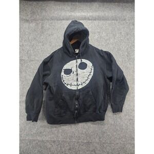 Vintage‎ The Nightmare Before Christmas Jack Skellington Zip Up Hoodie Womens XL